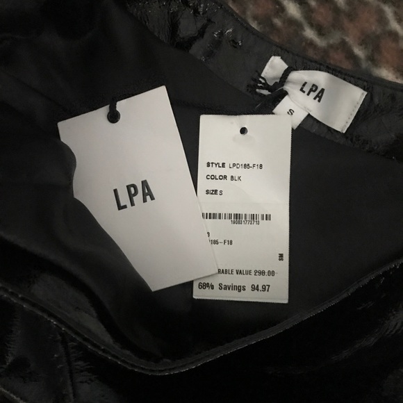 Leather One Shoulder Dress - Picture 5 of 11